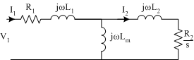 Indcution Motor per-phase equivalent circuit in terms of inductance